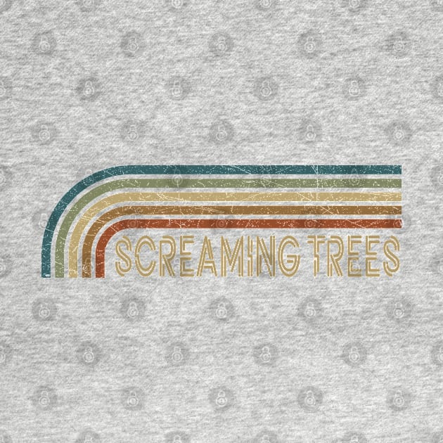 Screaming Trees Retro Stripes by paintallday